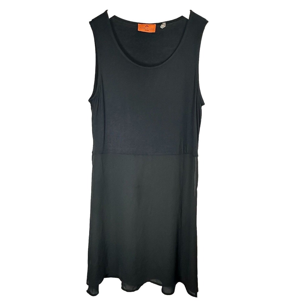 Patricia Luca Split Side Mixed Media Tunic Tank Woman's L